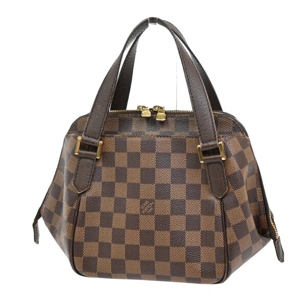 LOUIS VUITTON Belem PM Hand Bag Damier Ebene Leather Brown France N51173 79FB792 - Picture 1 of 15